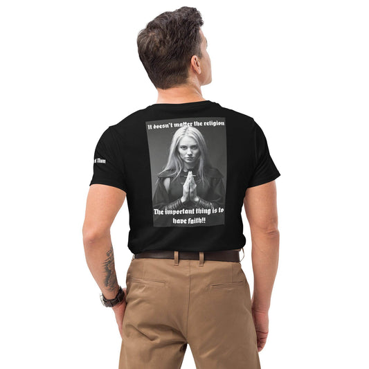 Men's premium 100%cotton t-shirt Design #3 - Monk&Nun UnisexClothing