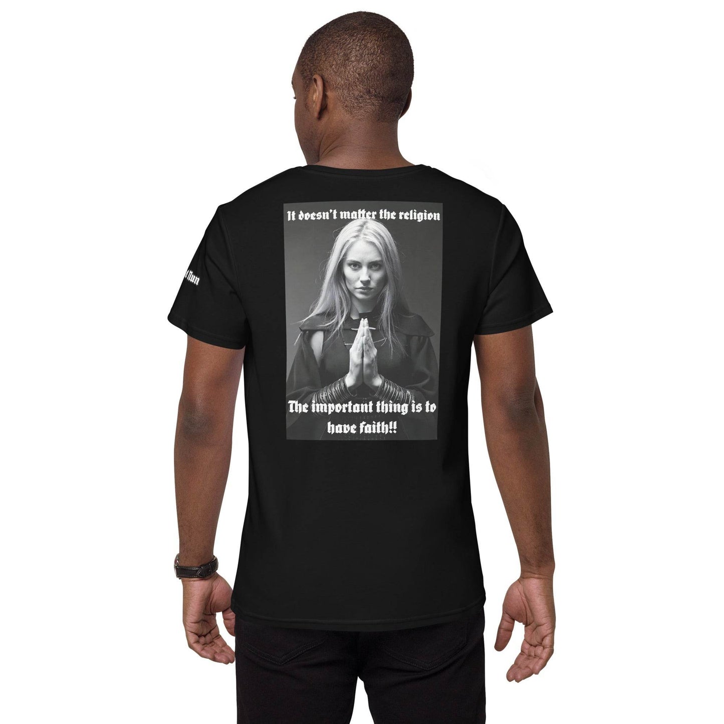 Men's premium 100%cotton t-shirt Design #3 - Monk&Nun UnisexClothing
