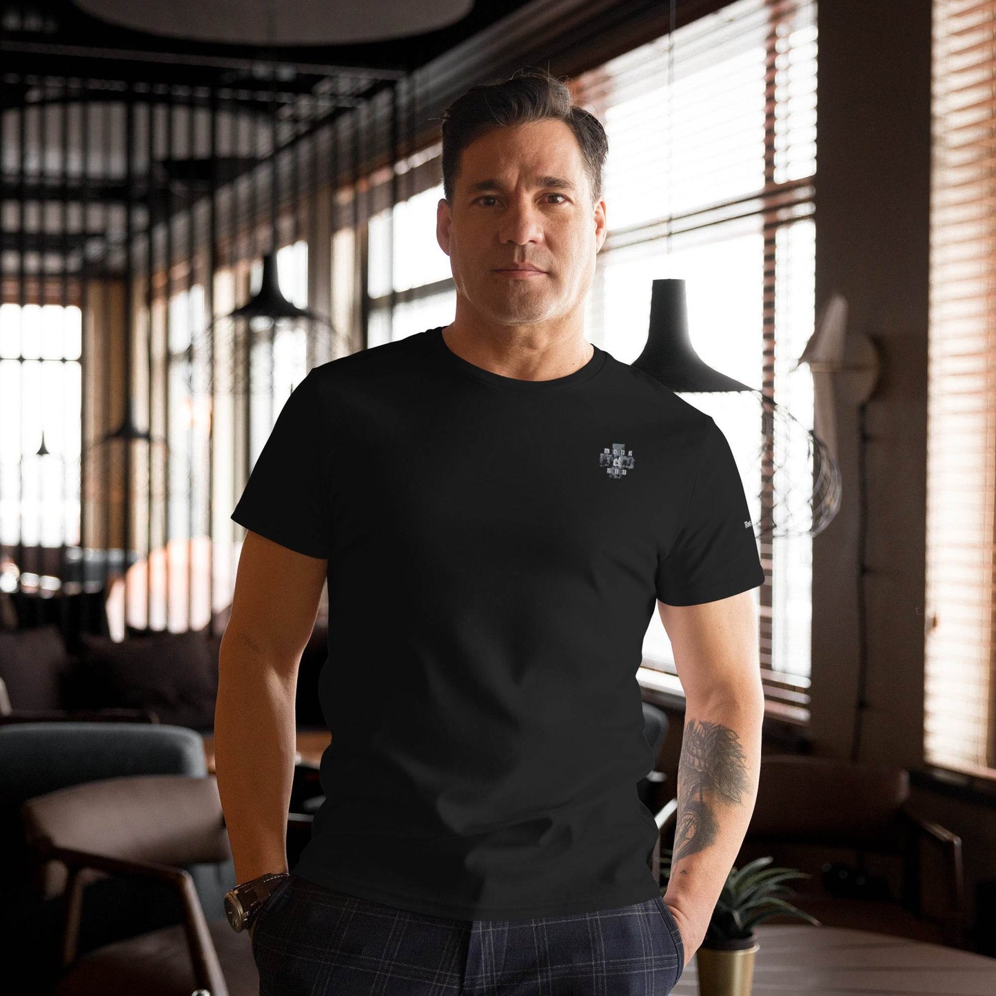 Men's premium 100%cotton t-shirt Always think positive - Monk&Nun UnisexClothing