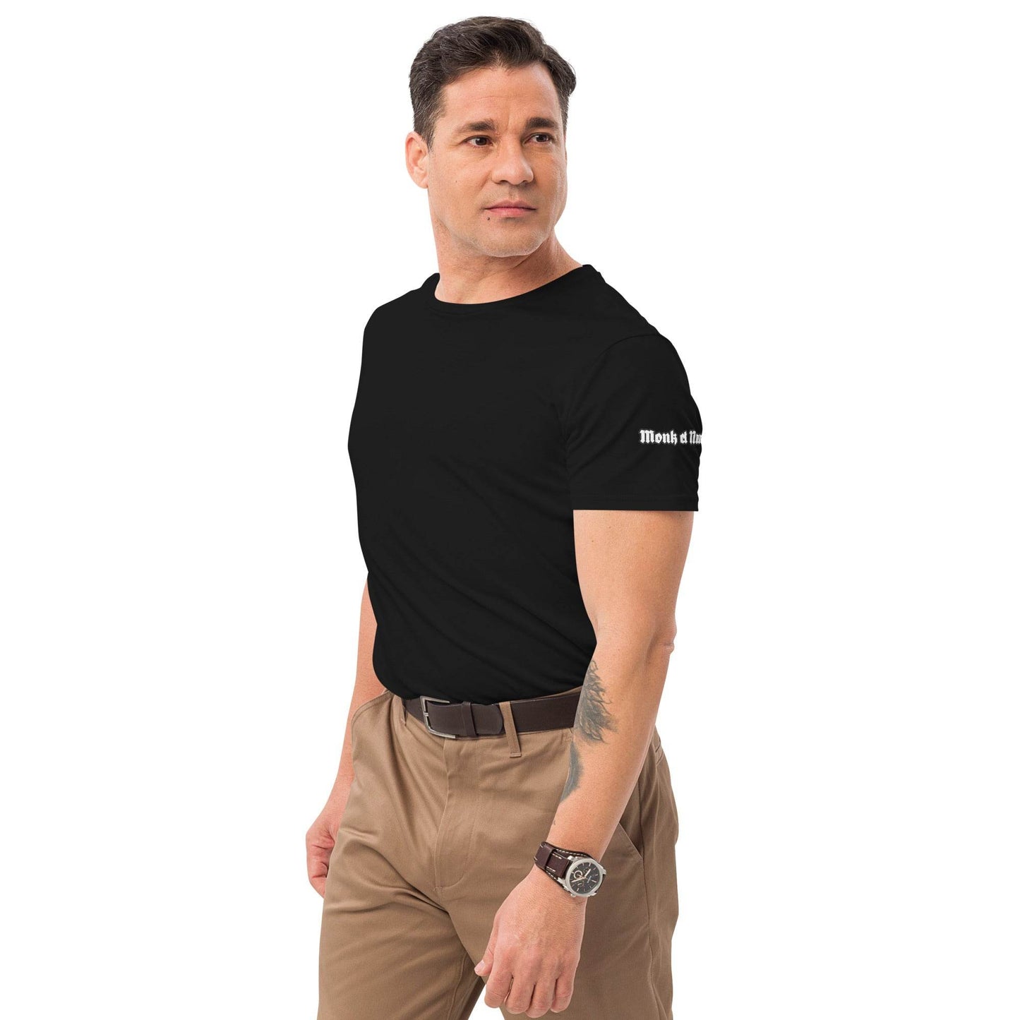 Men's premium 100%cotton t-shirt Design #1 - Monk&Nun UnisexClothing
