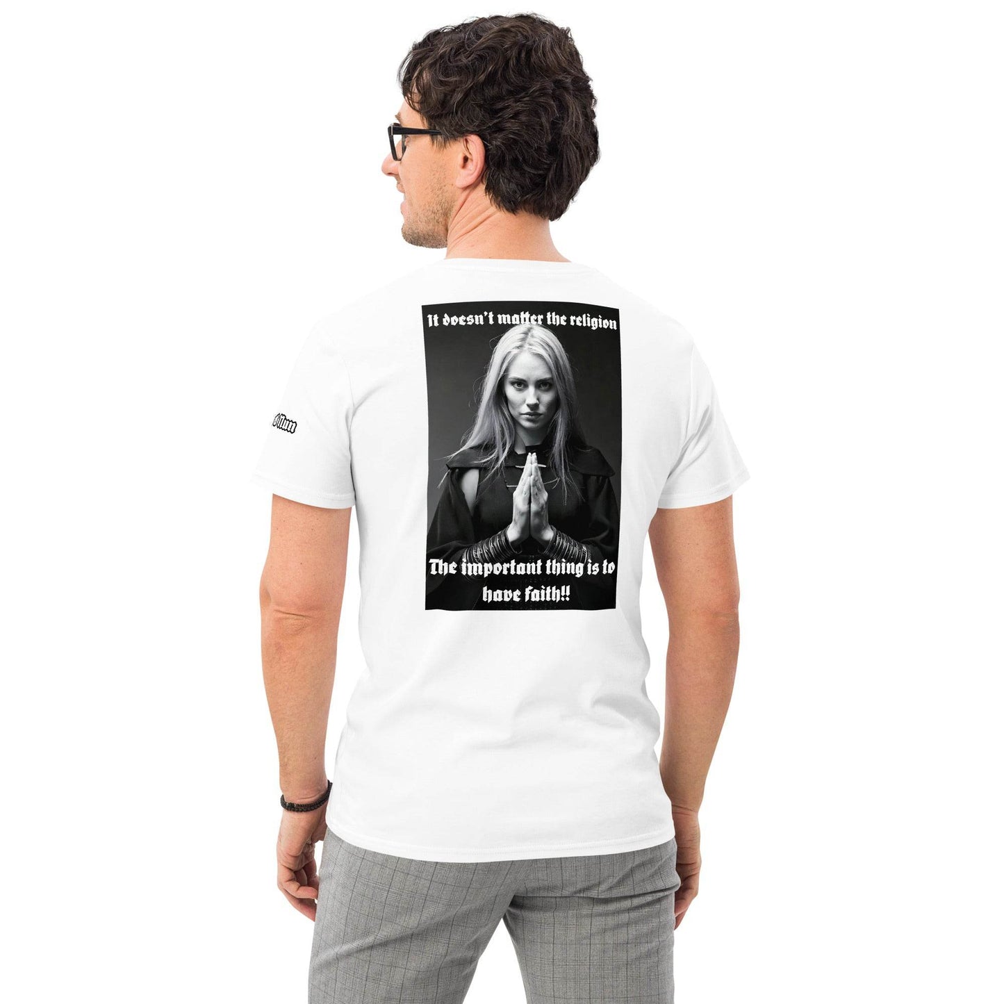 Men's premium 100%cotton t-shirt Design #3 - Monk&Nun UnisexClothing