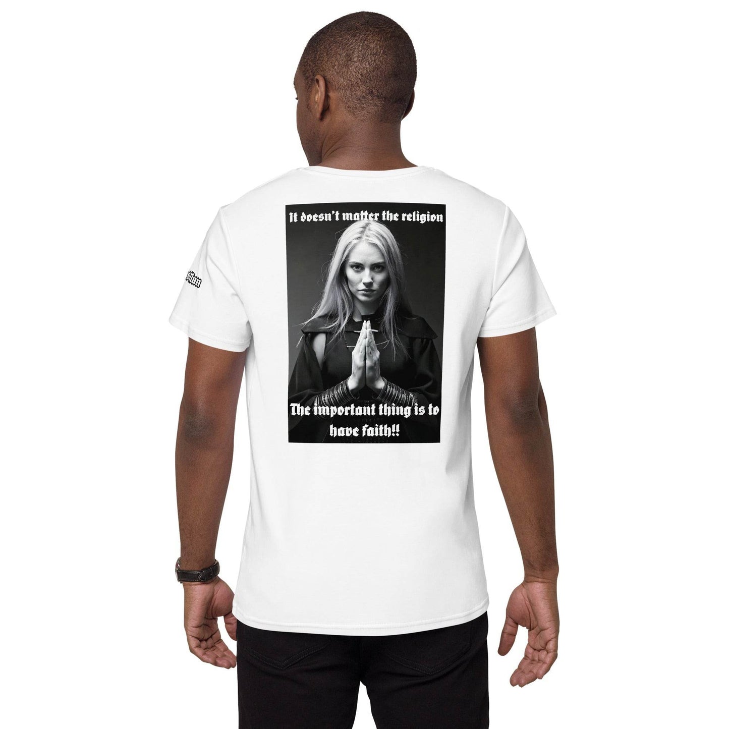 Men's premium 100%cotton t-shirt Design #3 - Monk&Nun UnisexClothing