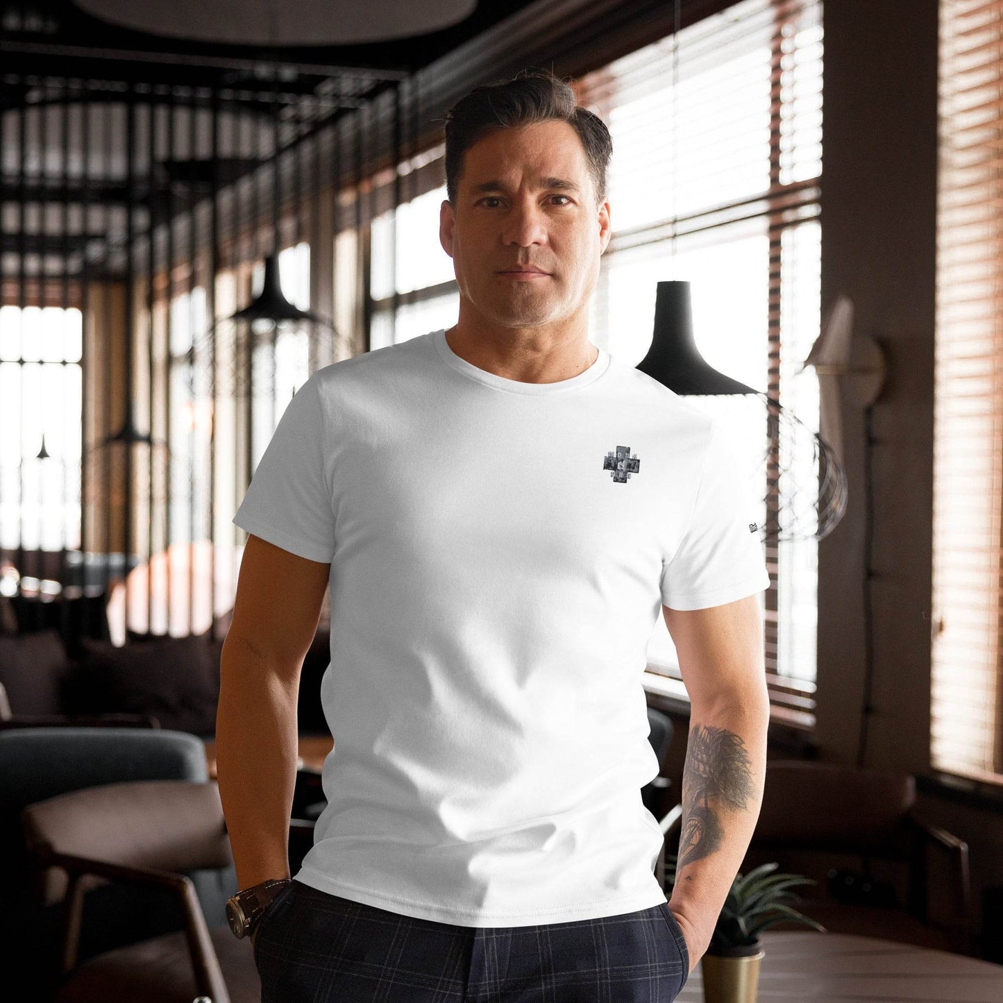 Men's premium 100%cotton t-shirt Always think positive - Monk&Nun UnisexClothing