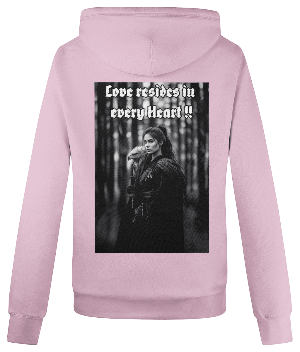 Cross Neck Hoodie 70%cotton Back Design #1 - Monk&Nun UnisexClothing