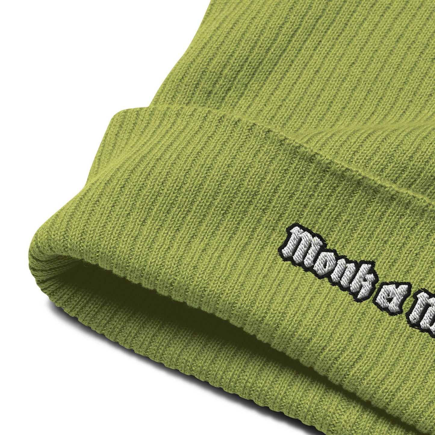 Beanie Organic 100% cotton ribbed Logo - Monk&Nun UnisexClothing