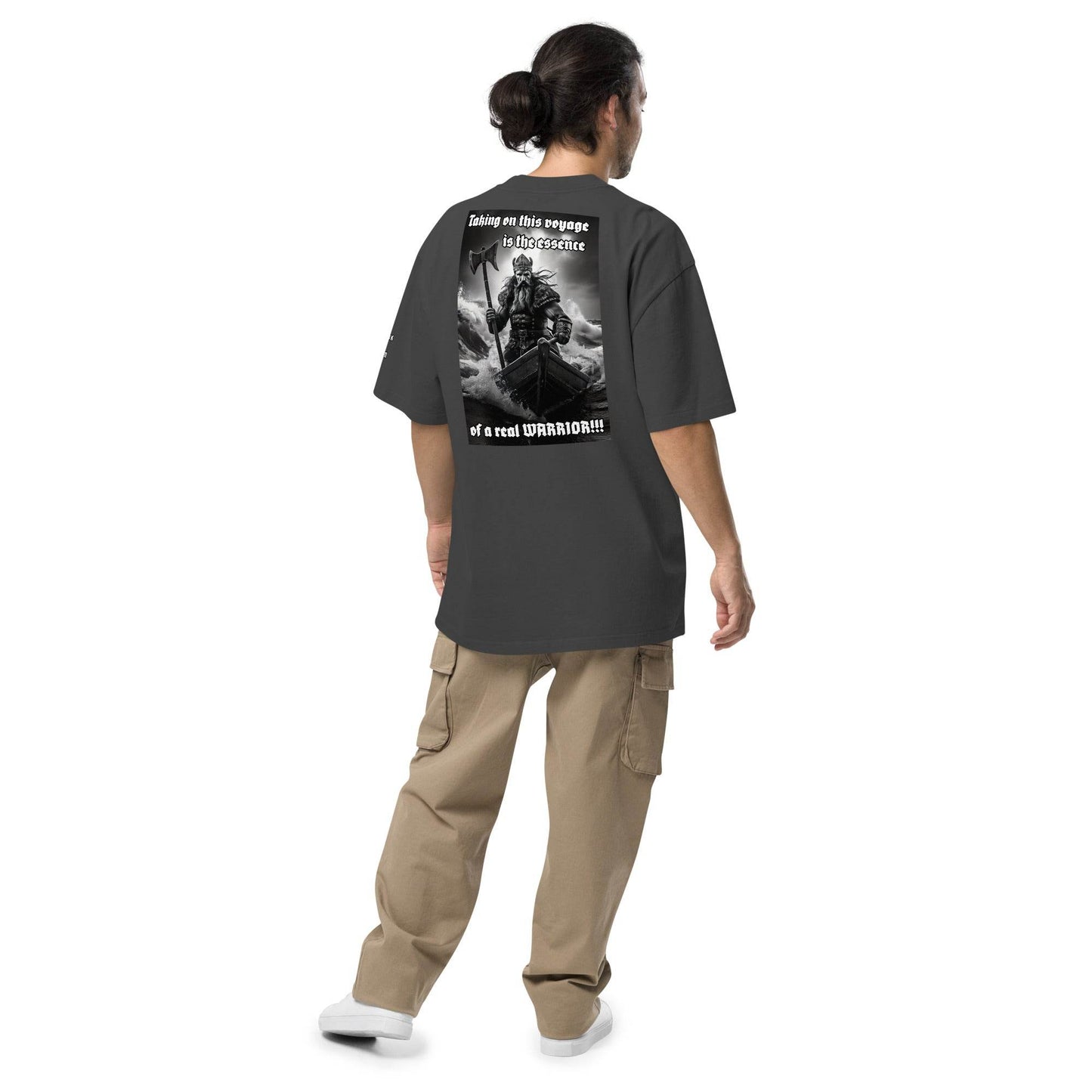 Unisex Oversized faded 100% carded cotton t-shirt Design #12 - Monk&Nun UnisexClothing
