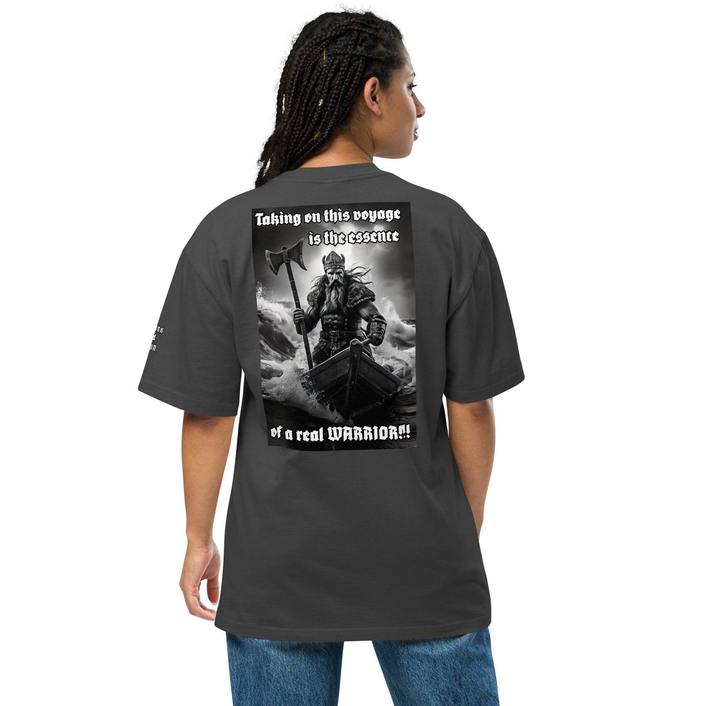 Unisex Oversized faded 100% carded cotton t-shirt Design #12 - Monk&Nun UnisexClothing