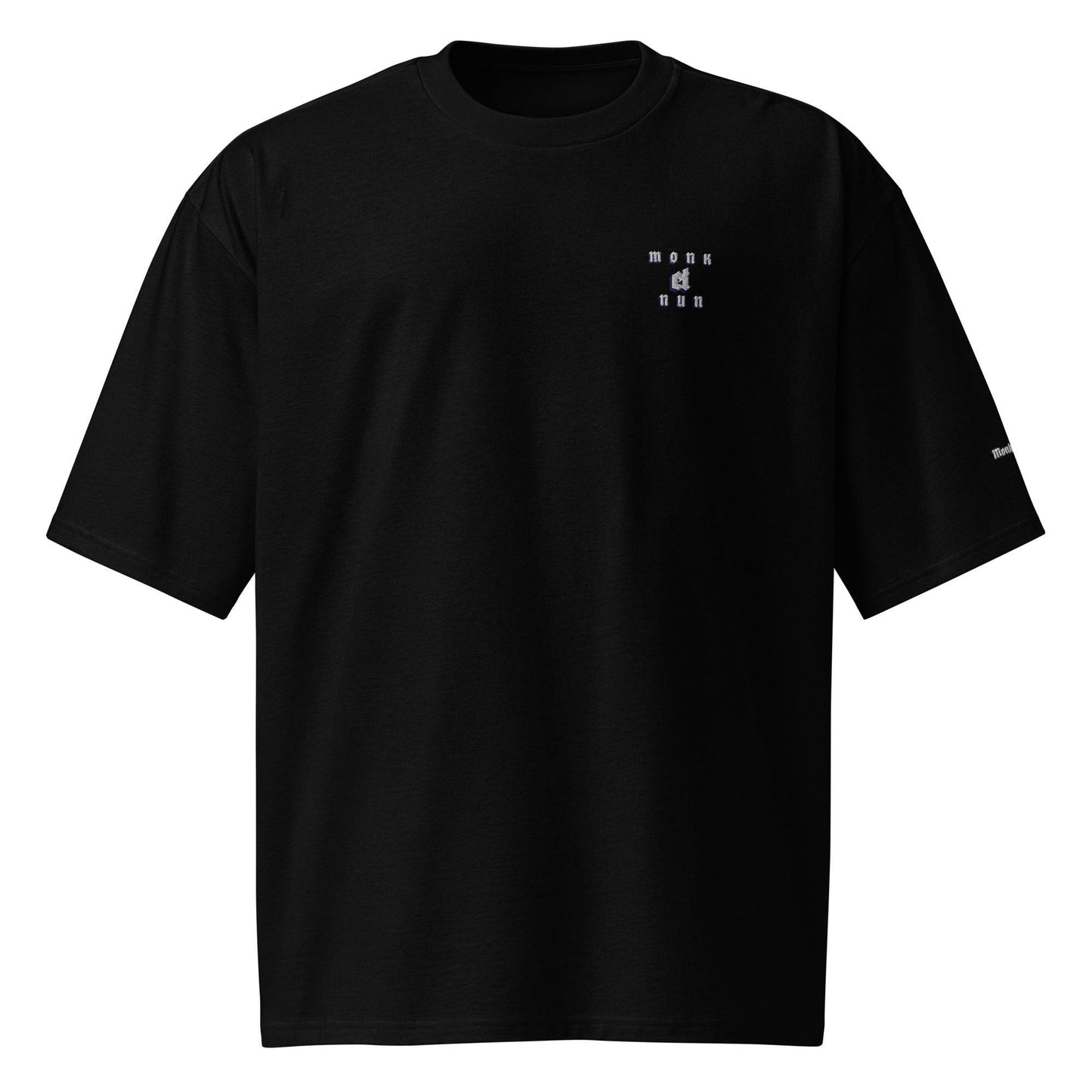 Unisex Oversized 100% premium cotton heavyweight t-shirt Logo - Monk&Nun UnisexClothing