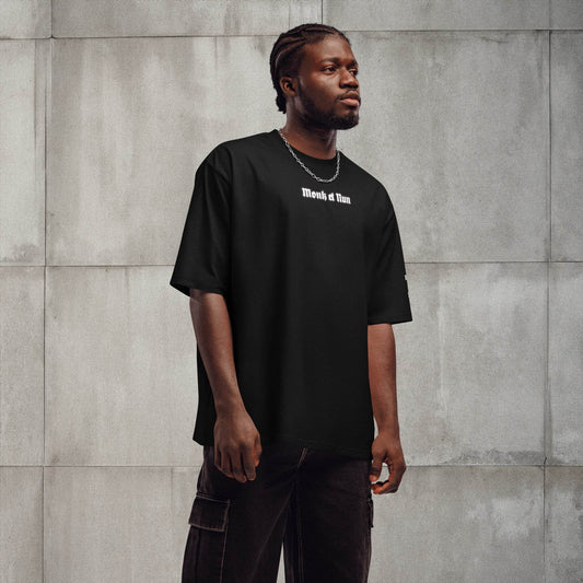 Unisex Oversized 100% premium cotton heavyweight t-shirt Design #14 - Monk&Nun UnisexClothing