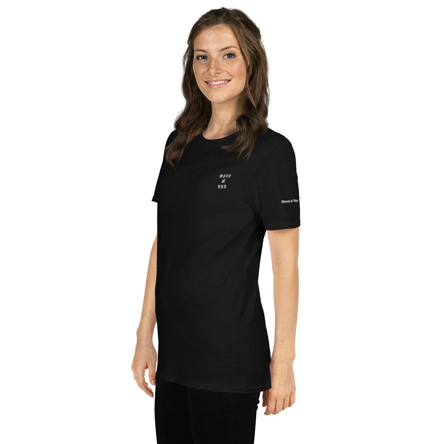 Unisex Short Sleeve 100% ring-spun cotton t-Shirt Always think positive - Monk&Nun UnisexClothing