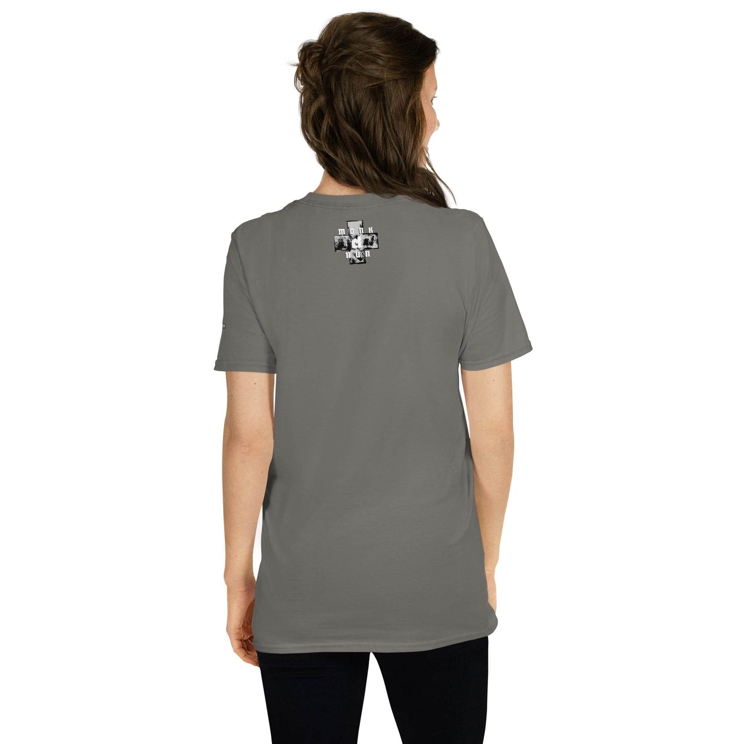 Unisex Short Sleeve 100% ring-spun cotton t-Shirt Always think positive - Monk&Nun UnisexClothing