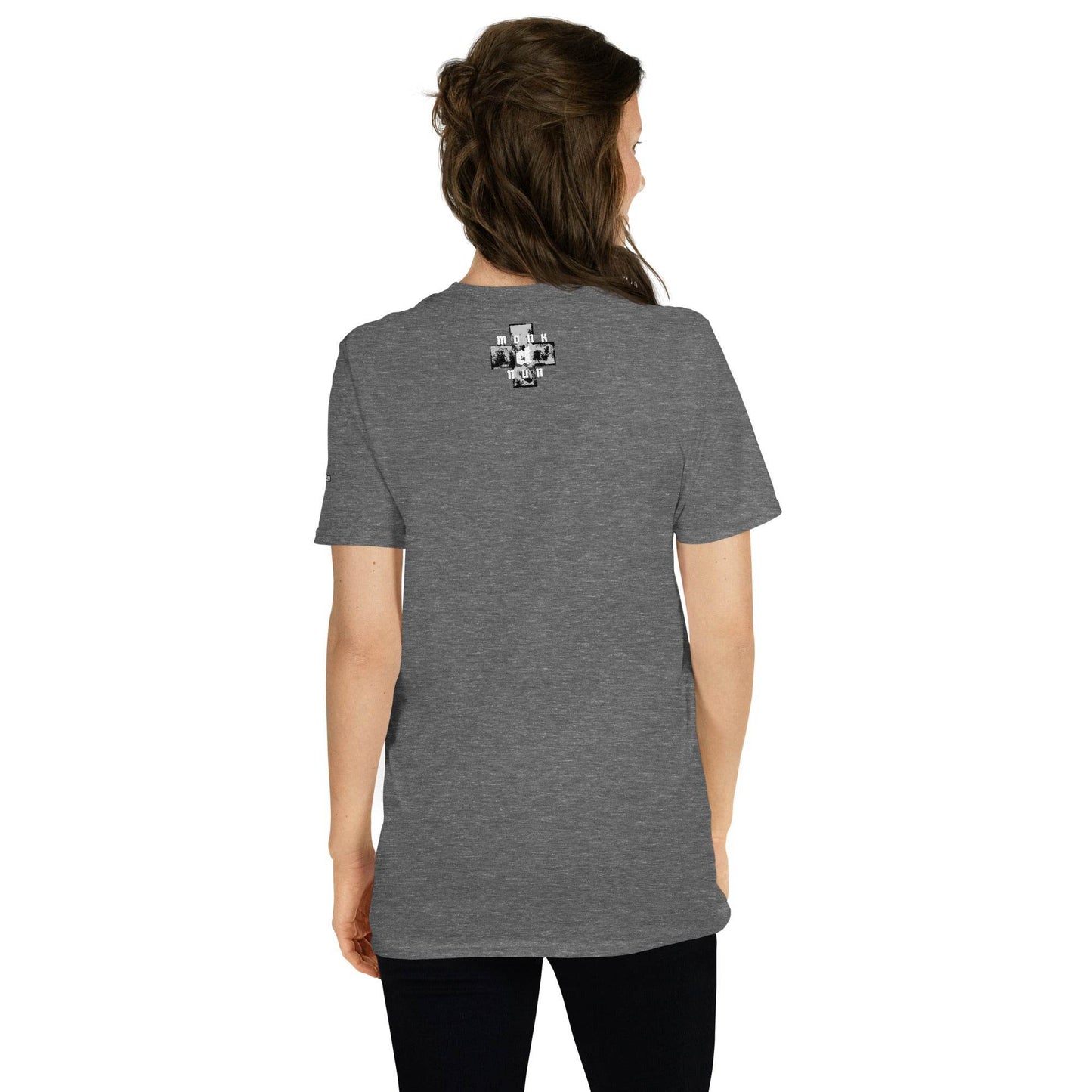 Unisex Short Sleeve 100% ring-spun cotton t-Shirt Always think positive - Monk&Nun UnisexClothing