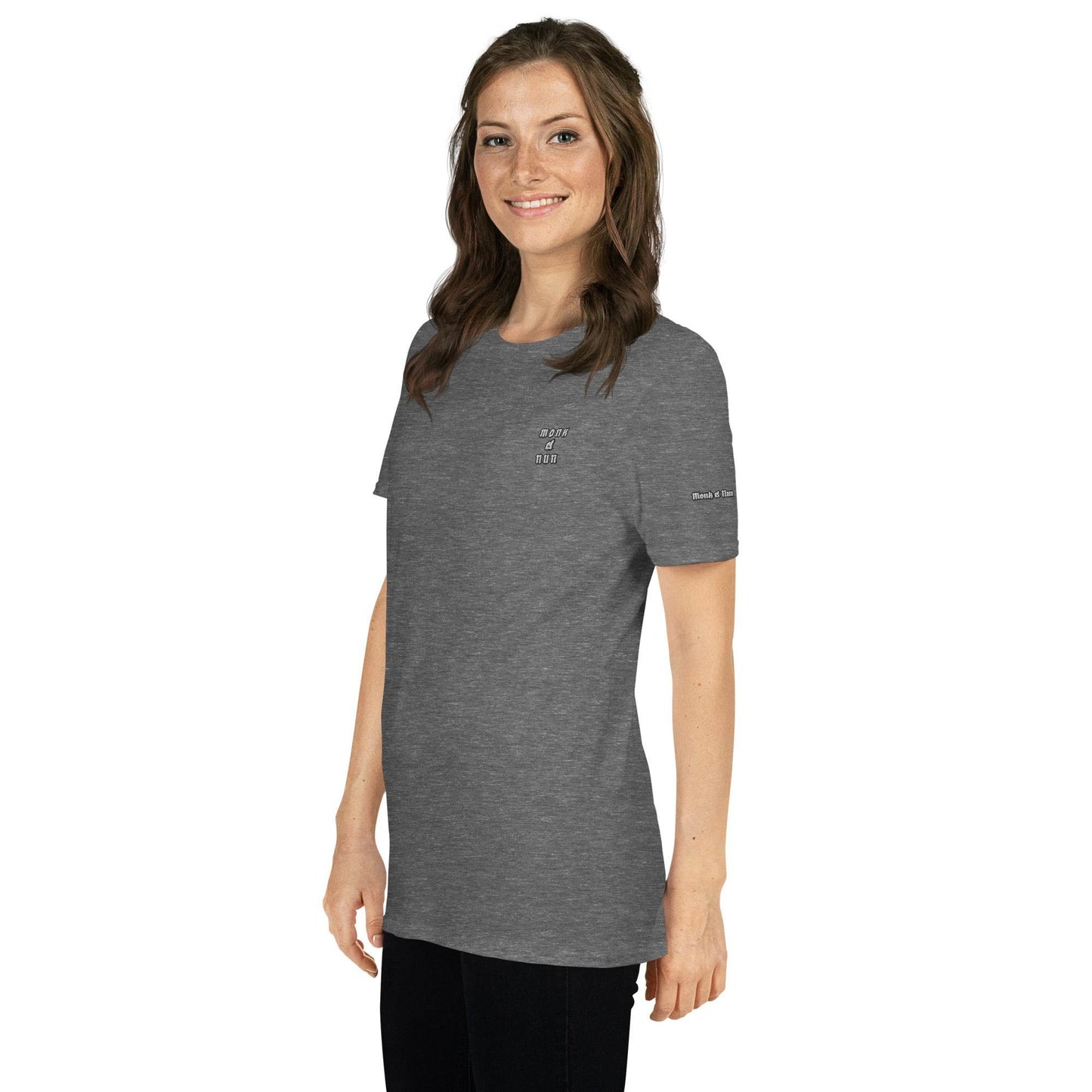 Unisex Short Sleeve 100% ring-spun cotton t-Shirt Always think positive - Monk&Nun UnisexClothing