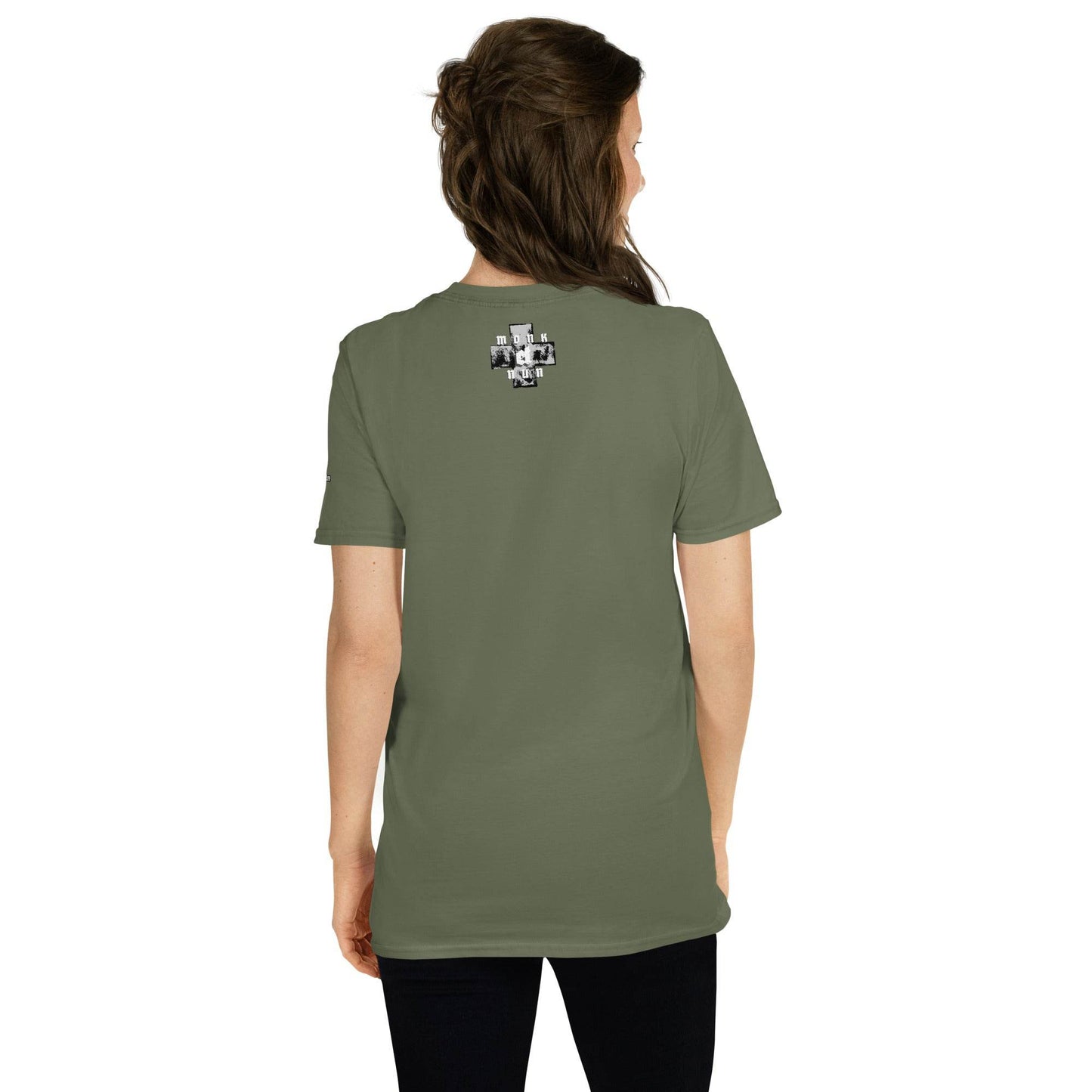 Unisex Short Sleeve 100% ring-spun cotton t-Shirt Always think positive - Monk&Nun UnisexClothing
