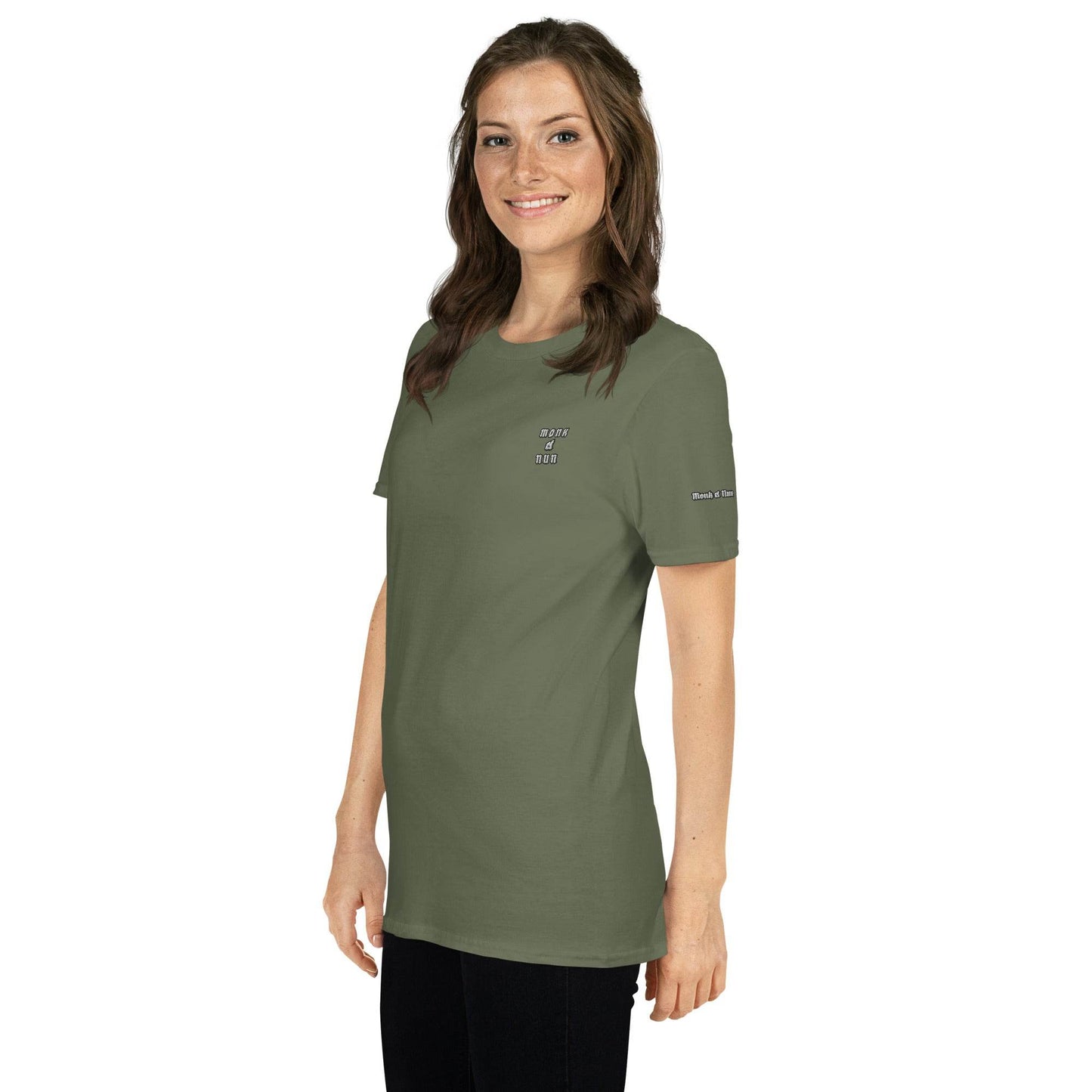 Unisex Short Sleeve 100% ring-spun cotton t-Shirt Always think positive - Monk&Nun UnisexClothing