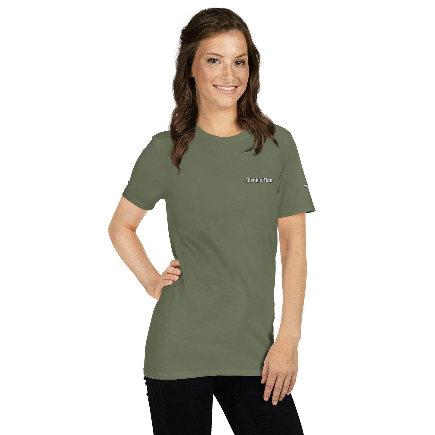 Unisex Short Sleeve 100% ring-spun cotton t-Shirt Design #12 - Monk&Nun UnisexClothing