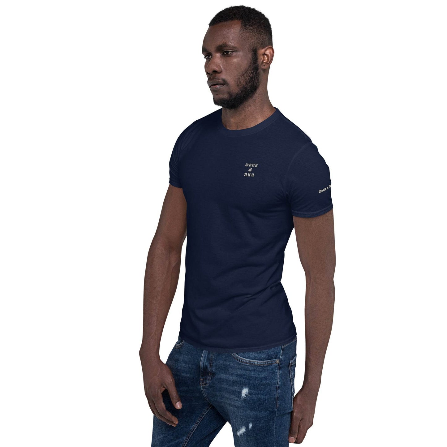 Unisex Short Sleeve 100% ring-spun cotton t-Shirt Always think positive - Monk&Nun UnisexClothing