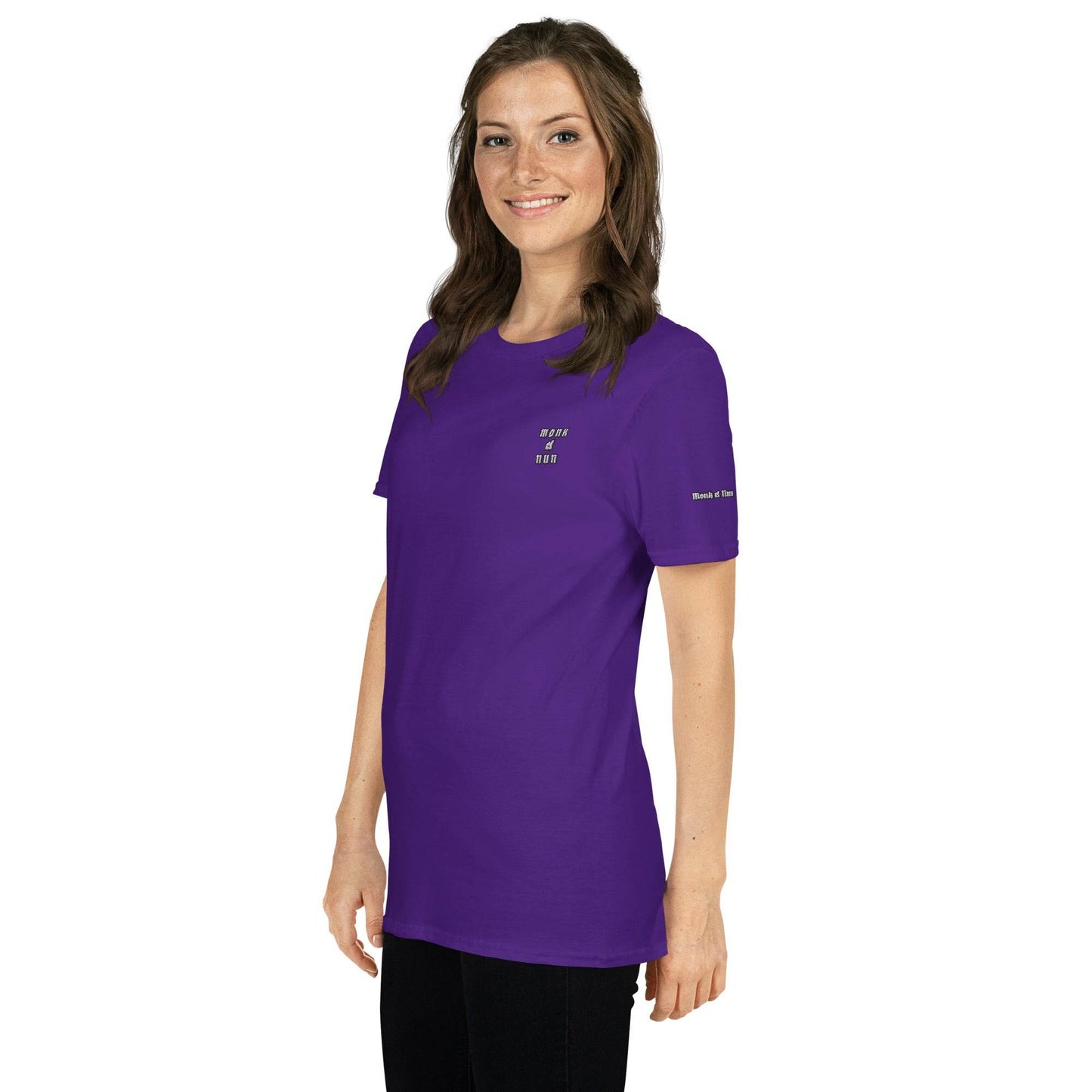 Unisex Short Sleeve 100% ring-spun cotton t-Shirt Always think positive - Monk&Nun UnisexClothing