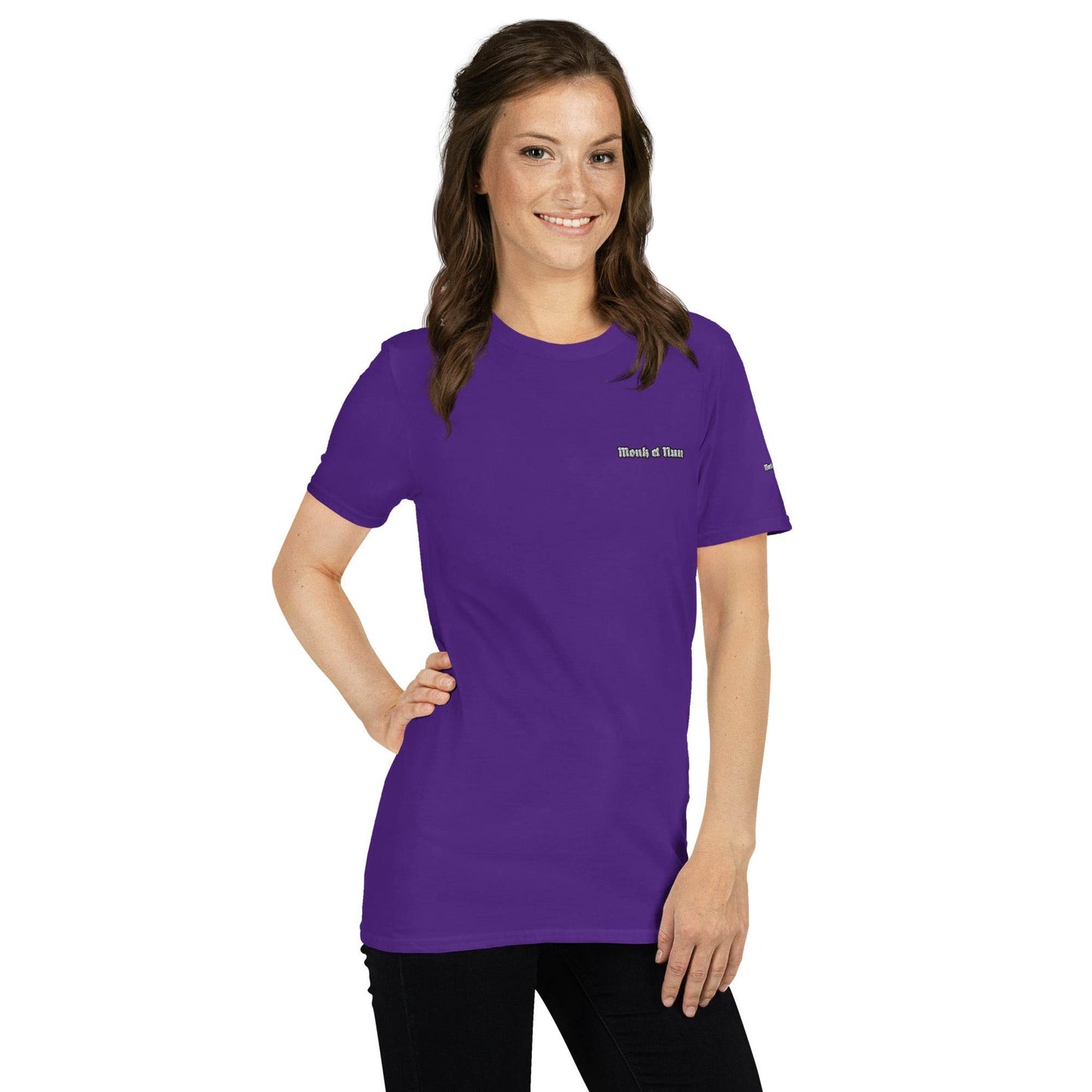 Unisex Short Sleeve 100% ring-spun cotton t-Shirt Design #12 - Monk&Nun UnisexClothing