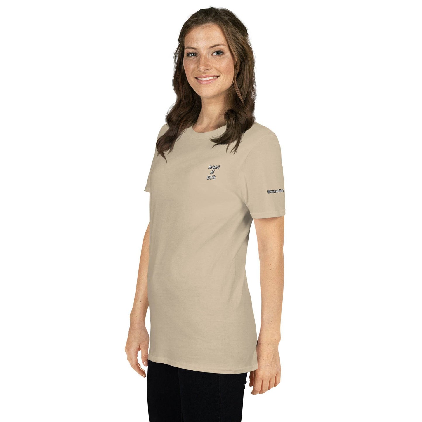 Unisex Short Sleeve 100% ring-spun cotton t-Shirt Always think positive - Monk&Nun UnisexClothing