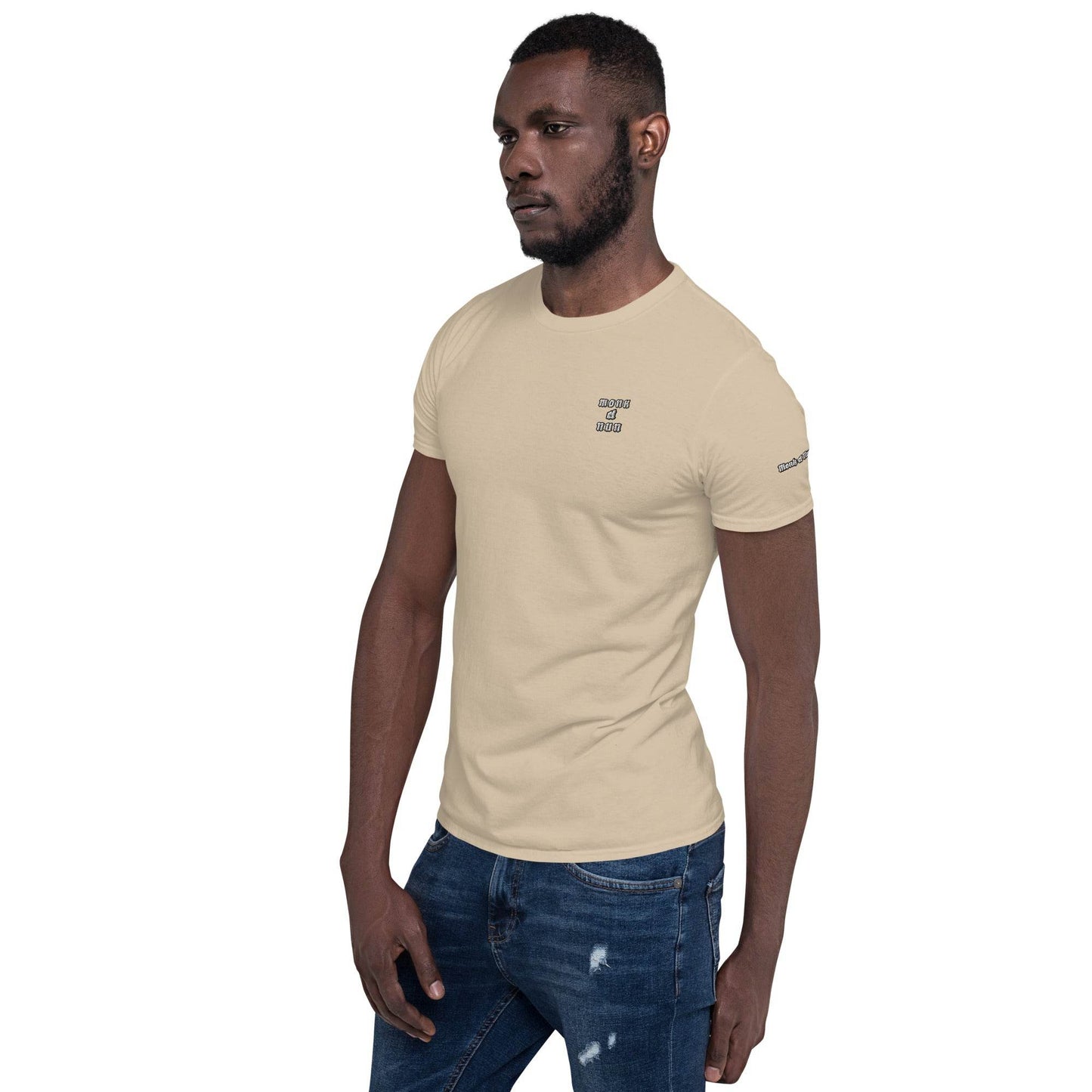 Unisex Short Sleeve 100% ring-spun cotton t-Shirt Always think positive - Monk&Nun UnisexClothing