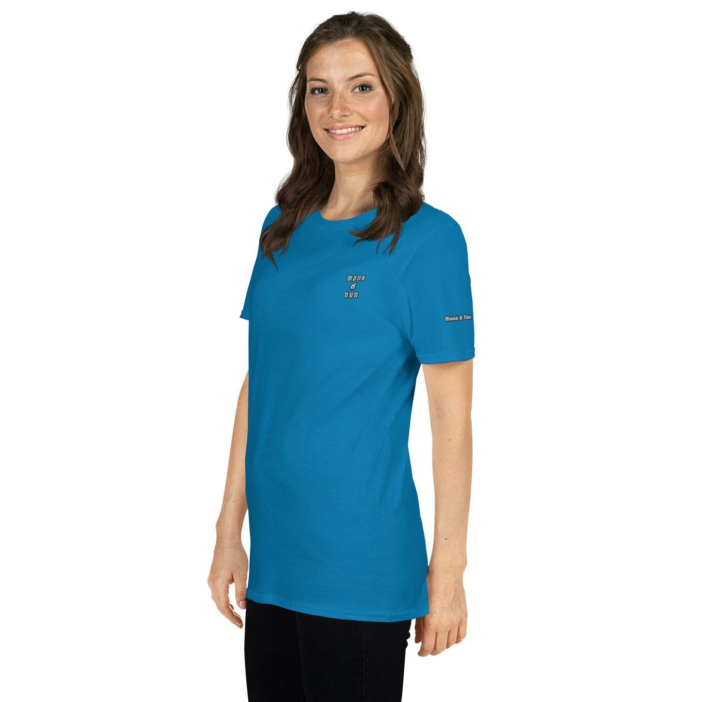 Unisex Short Sleeve 100% ring-spun cotton t-Shirt Always think positive - Monk&Nun UnisexClothing