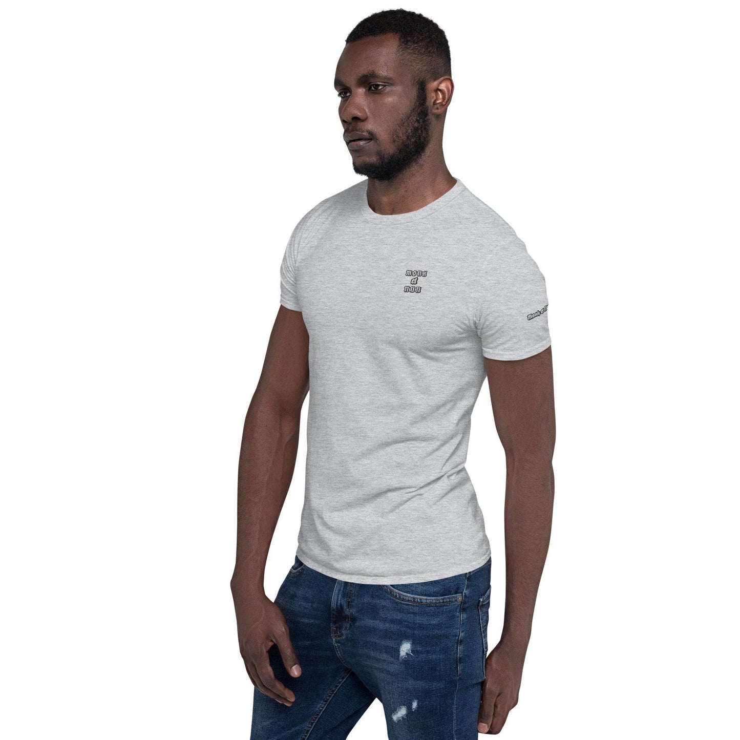 Unisex Short Sleeve 100% ring-spun cotton t-Shirt Always think positive - Monk&Nun UnisexClothing