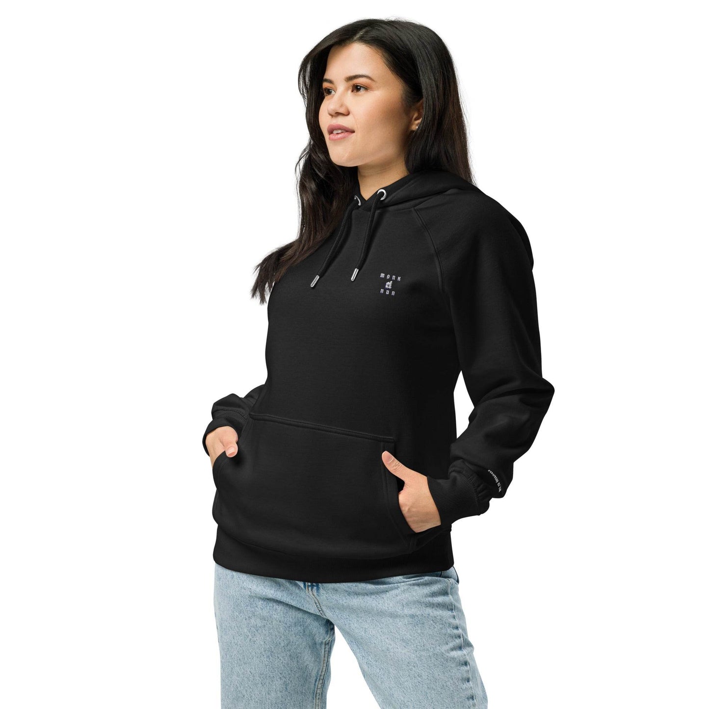 Unisex eco 100% organic cotton Warriors Hoodie Always think positive - Monk&Nun UnisexClothing