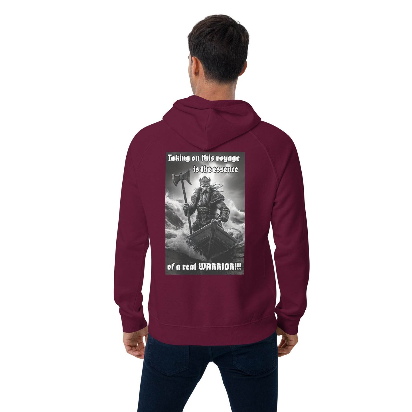 Unisex eco 100% organic cotton Warriors Hoodie Design #12 - Monk&Nun UnisexClothing
