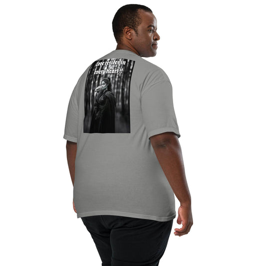 Unisex garment-dyed heavyweight 100% cotton t-shirt Design #1 - Monk&Nun UnisexClothing