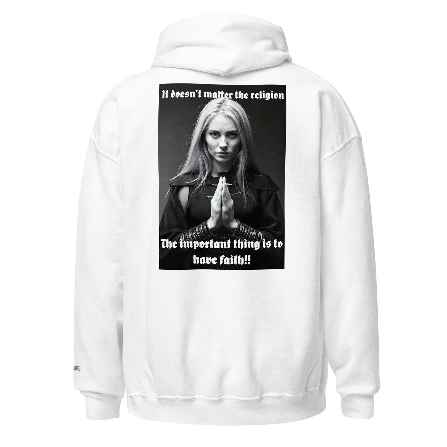 Unisex Heavy 50% pre-shrunk cotton Blend Hoodie Design #3 - Monk&Nun UnisexClothing