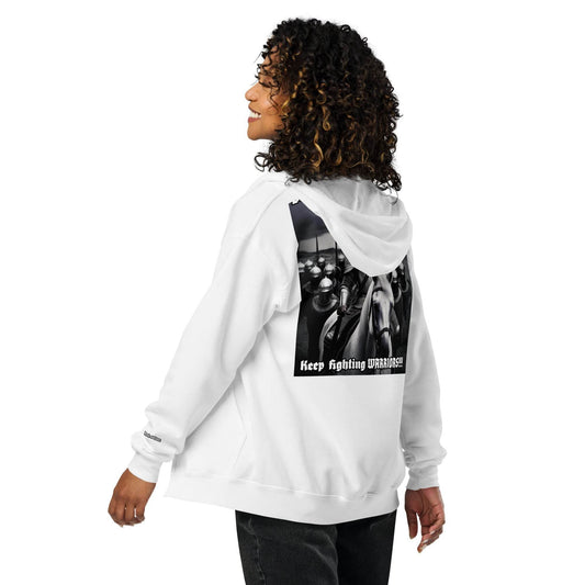 Unisex heavy 50% cotton blend zip Hoodie Design #14 - Monk&Nun UnisexClothing