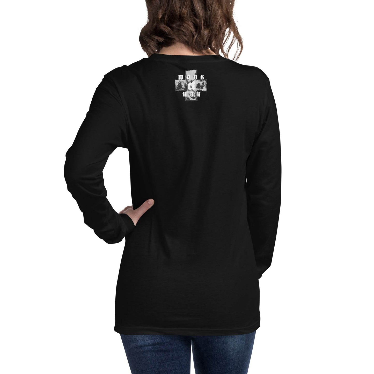 Unisex Long Sleeve 100% cotton Sweatshirt Always think positive - Monk&Nun UnisexClothing