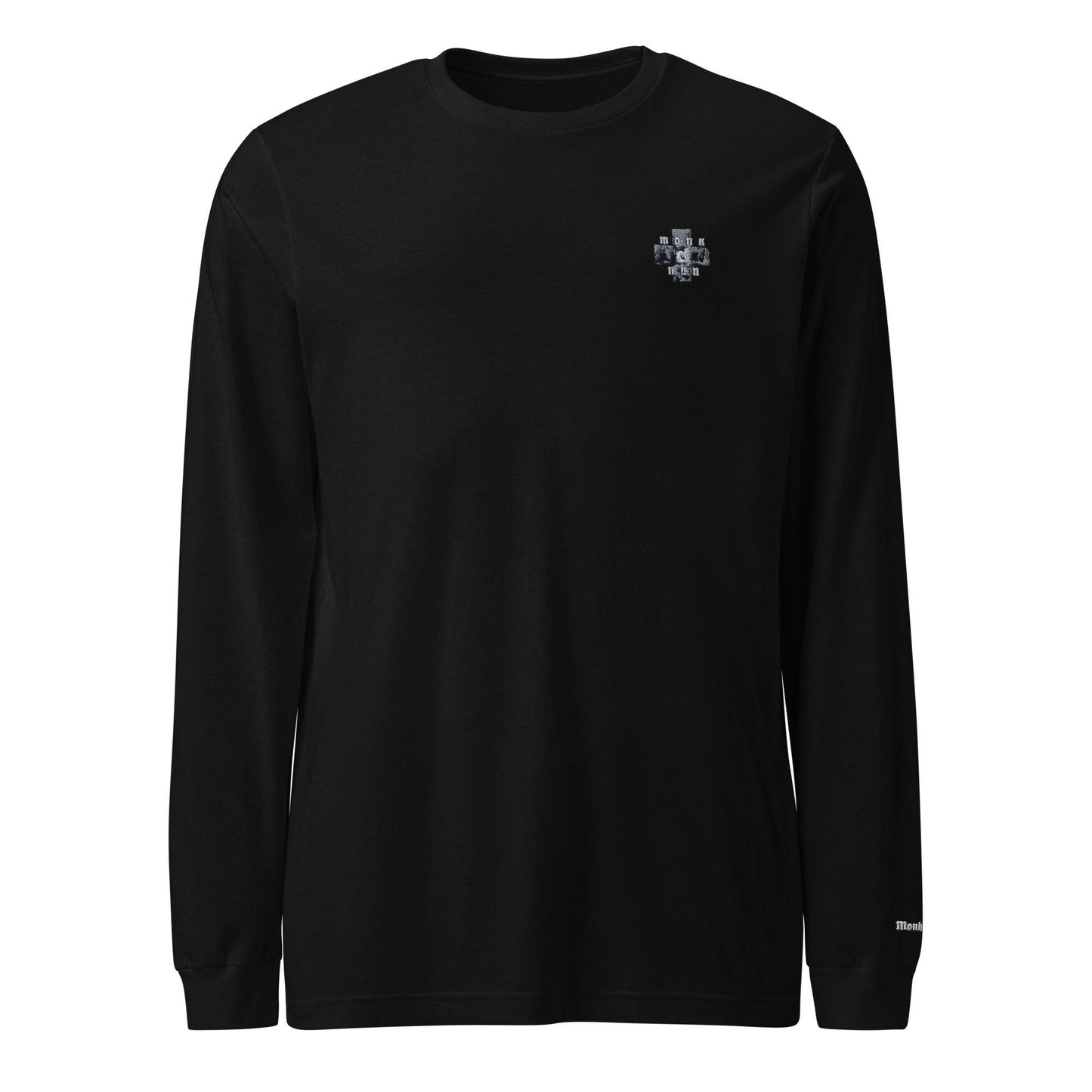 Unisex Long Sleeve 100% cotton Sweatshirt Always think positive front - Monk&Nun UnisexClothing