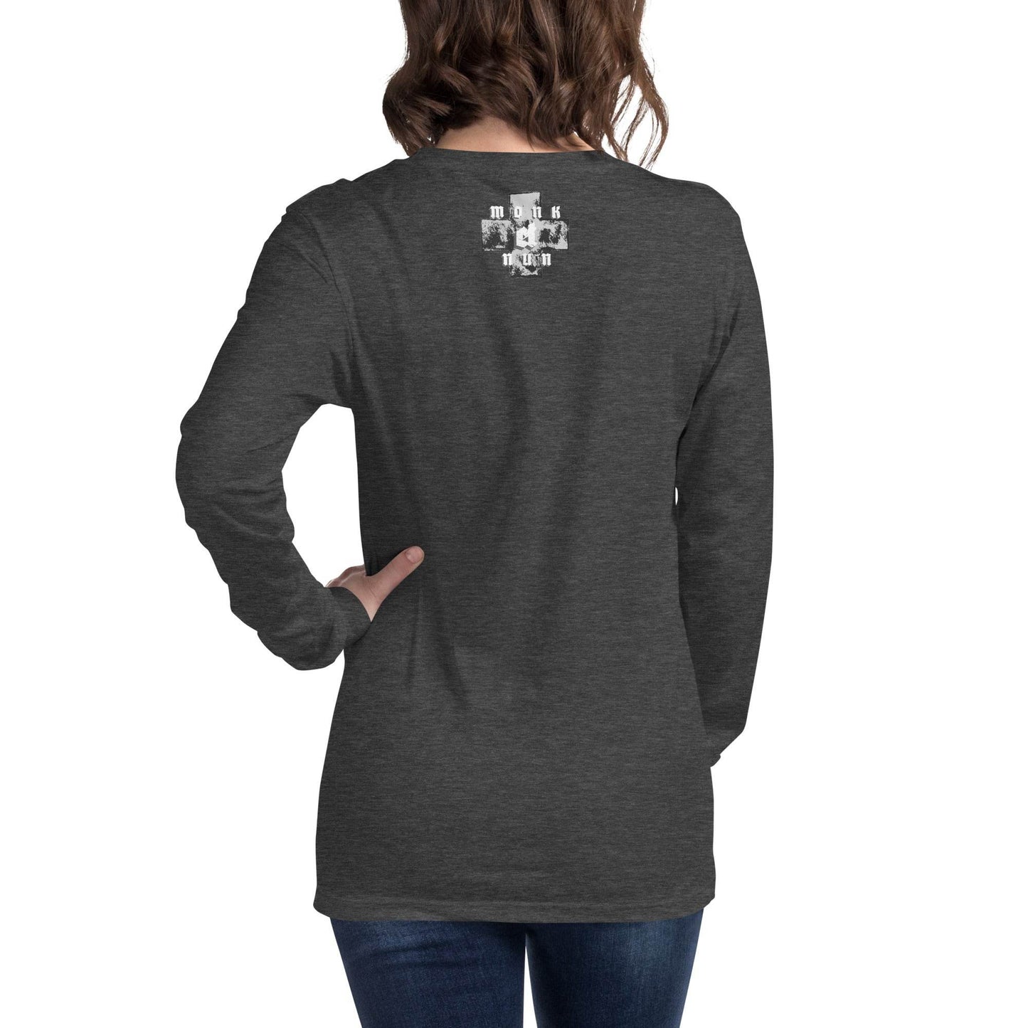 Unisex Long Sleeve 100% cotton Sweatshirt Always think positive - Monk&Nun UnisexClothing