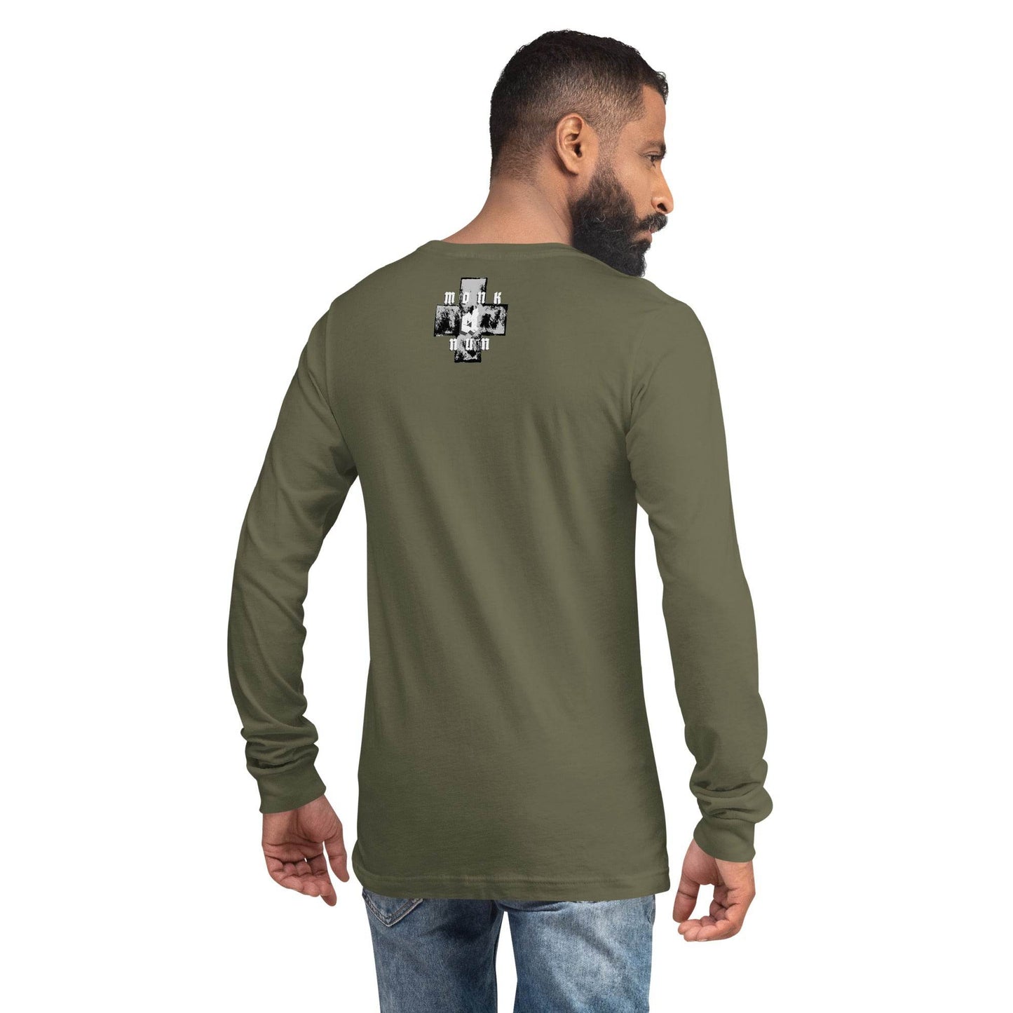 Unisex Long Sleeve 100% cotton Sweatshirt Always think positive - Monk&Nun UnisexClothing