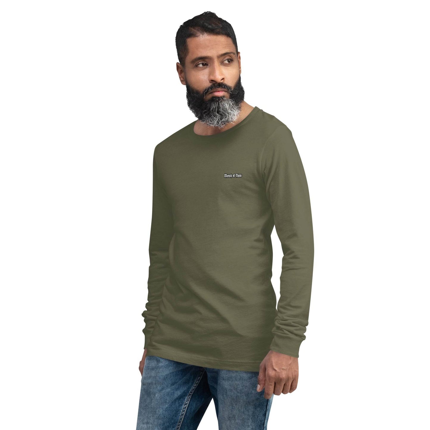 Unisex Long Sleeve 100% cotton Sweatshirt Always think positive - Monk&Nun UnisexClothing