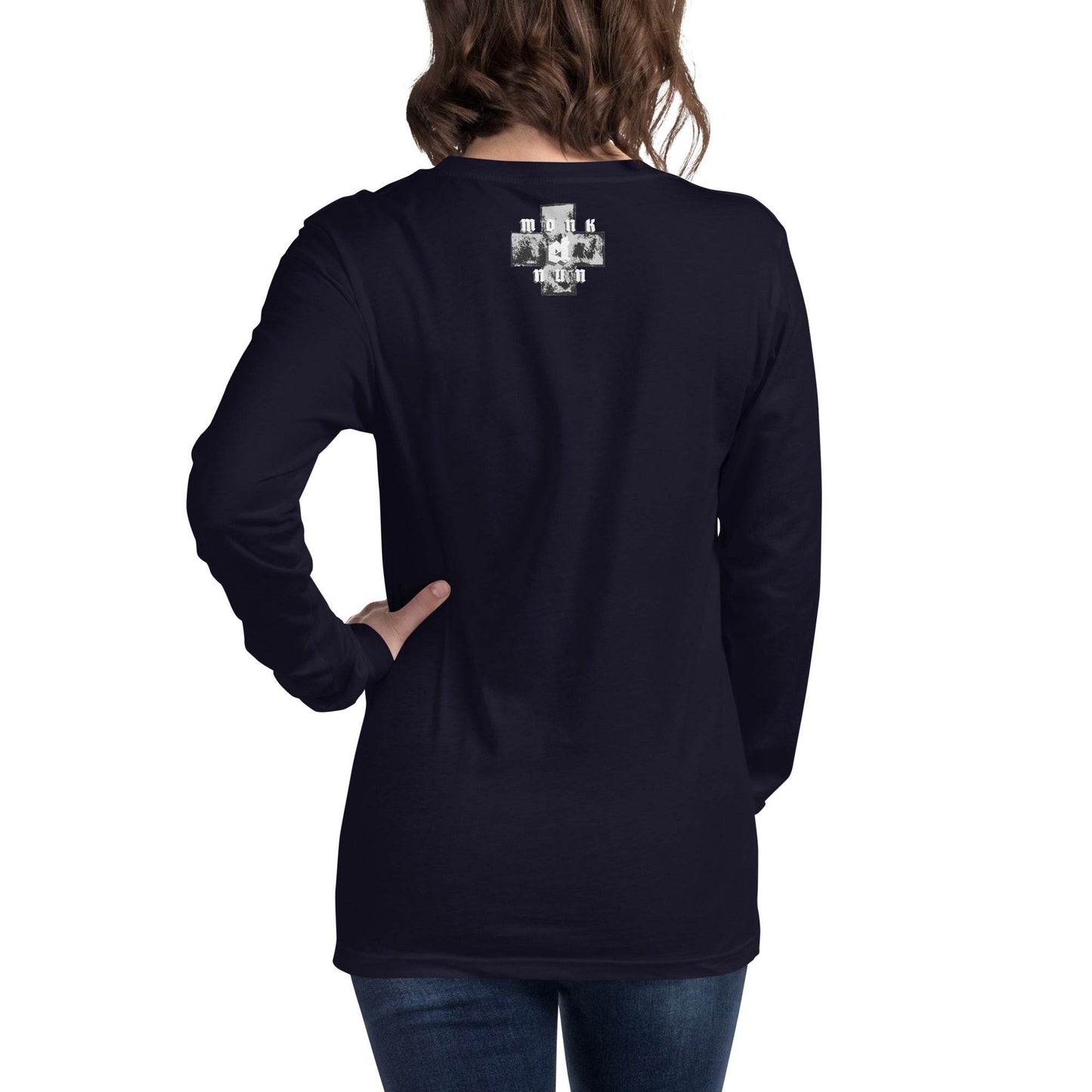 Unisex Long Sleeve 100% cotton Sweatshirt Always think positive - Monk&Nun UnisexClothing