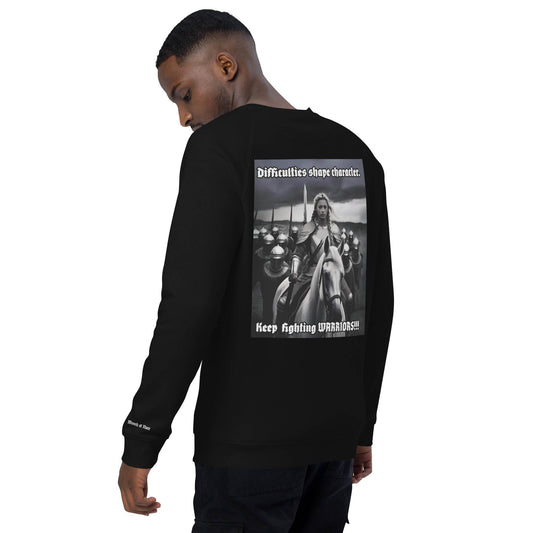 Unisex organic 100% cotton raglan sweatshirt Design #14 - Monk&Nun UnisexClothing