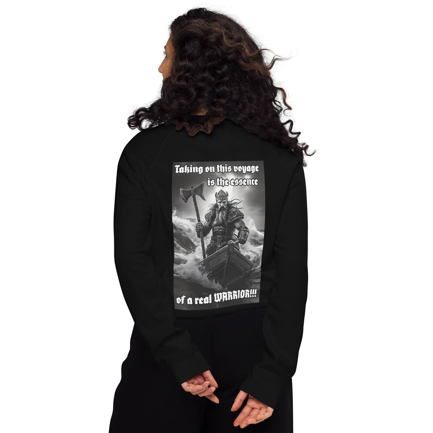 Unisex organic 100% cotton raglan sweatshirt Design #12 - Monk&Nun UnisexClothing