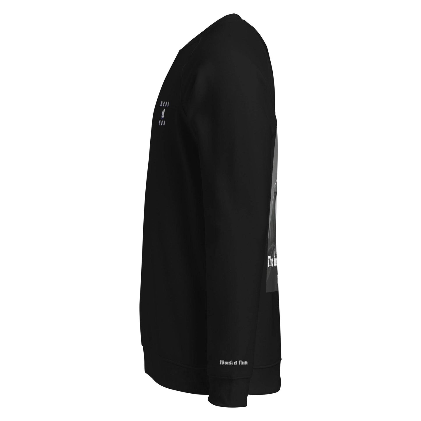 Unisex organic 100% cotton raglan sweatshirt Design #3 - Monk&Nun UnisexClothing