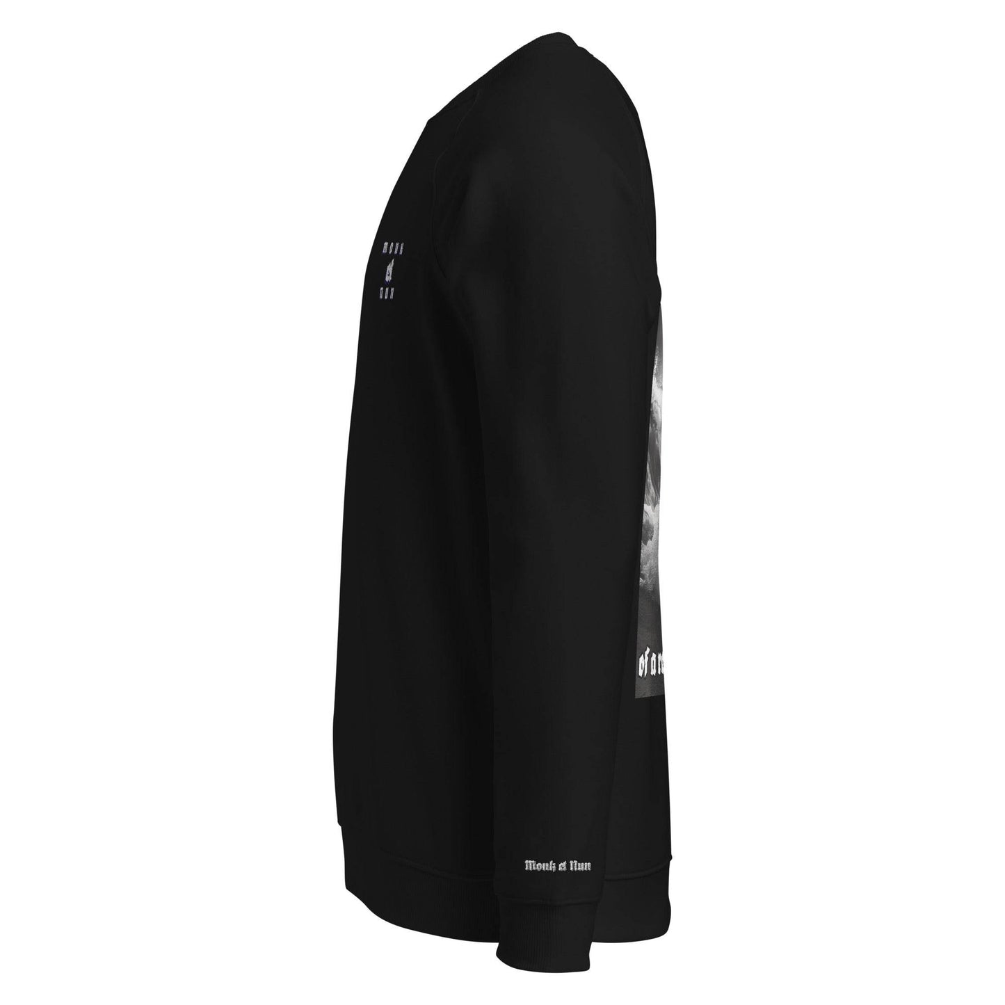 Unisex organic 100% cotton raglan sweatshirt Design #12 - Monk&Nun UnisexClothing