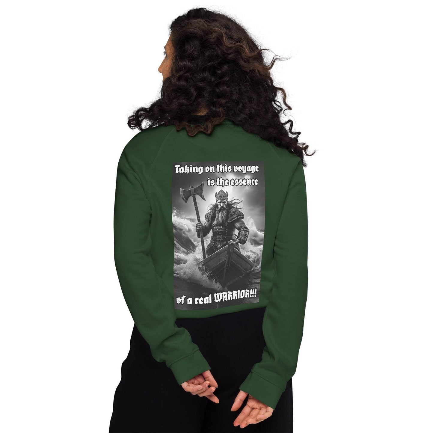 Unisex organic 100% cotton raglan sweatshirt Design #12 - Monk&Nun UnisexClothing