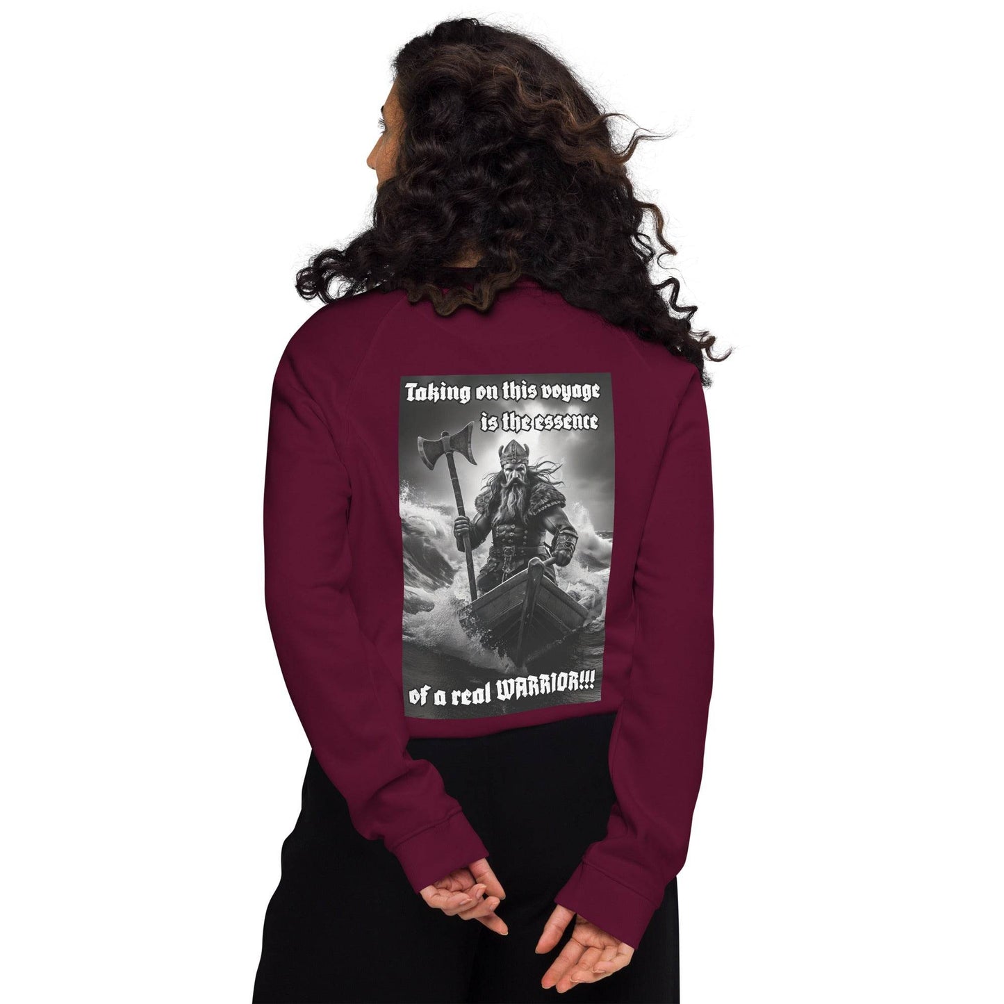 Unisex organic 100% cotton raglan sweatshirt Design #12 - Monk&Nun UnisexClothing