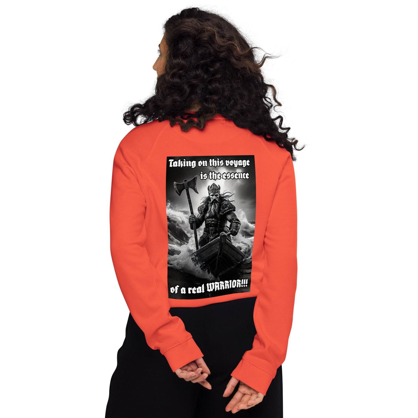 Unisex organic 100% cotton raglan sweatshirt Design #12 - Monk&Nun UnisexClothing