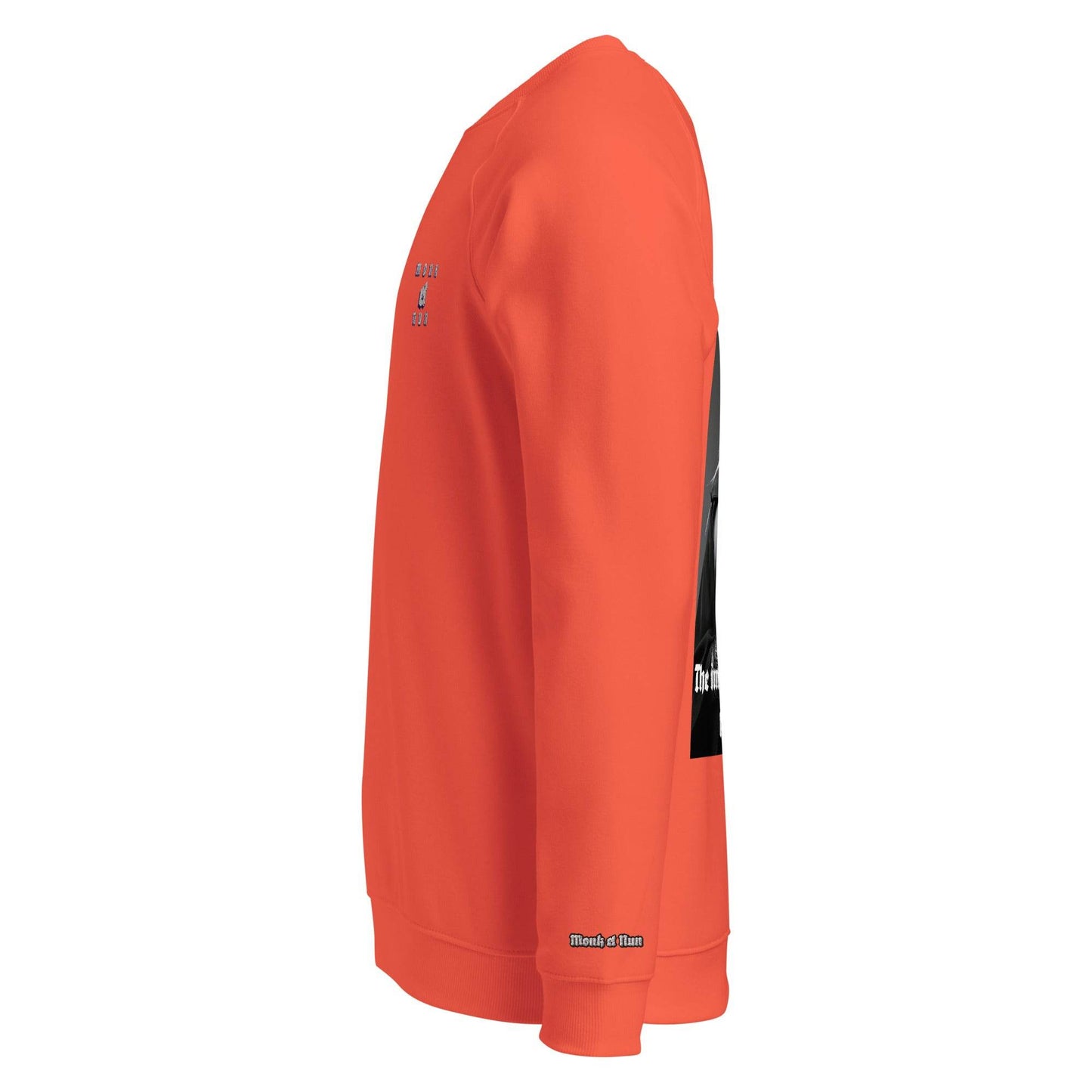 Unisex organic 100% cotton raglan sweatshirt Design #3 - Monk&Nun UnisexClothing