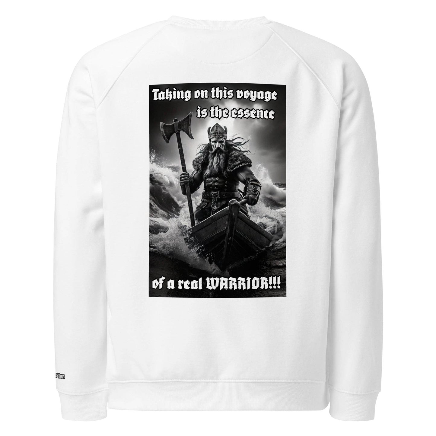 Unisex organic 100% cotton raglan sweatshirt Design #12 - Monk&Nun UnisexClothing
