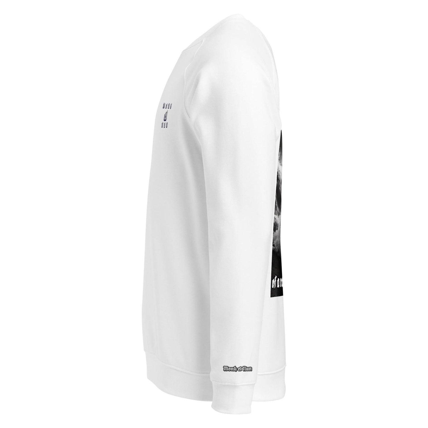 Unisex organic 100% cotton raglan sweatshirt Design #12 - Monk&Nun UnisexClothing