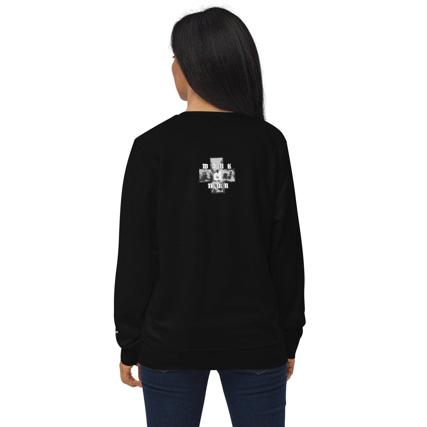 Unisex organic 80% cotton sweatshirt Always think positive - Monk&Nun UnisexClothing