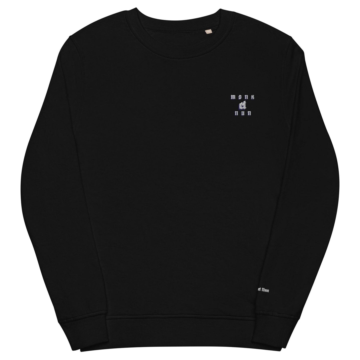 Unisex organic 80% cotton sweatshirt Always think positive - Monk&Nun UnisexClothing
